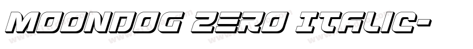 Moondog Zero Italic字体转换